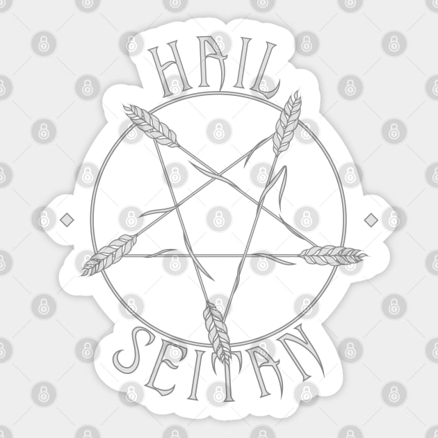 Hail Seitan Sticker by GlewPrint